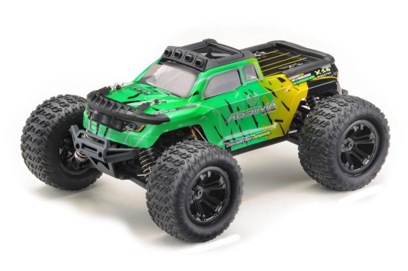 rc bil Mini AMT 1:16 Monster Truck 4WD (RTR) grön