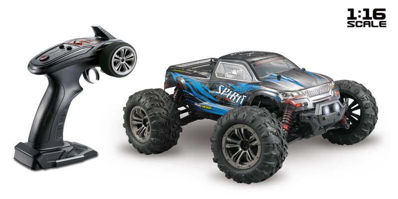 rc bil Spirit Monster Truck, blå (RTR) combo