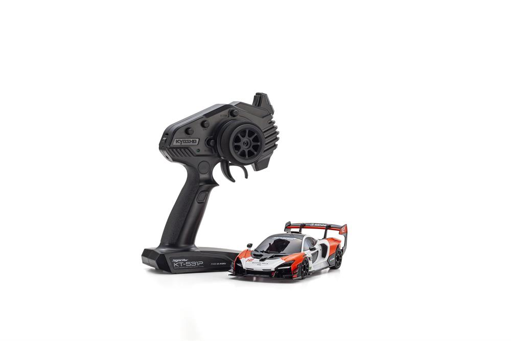 rc bil Mini-Z RWD McLaren Senna GTR, vit / röd