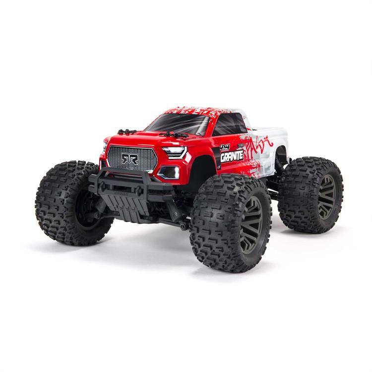 rc bil Granite 4x4 BLX Brushless, röd (RTR) combo