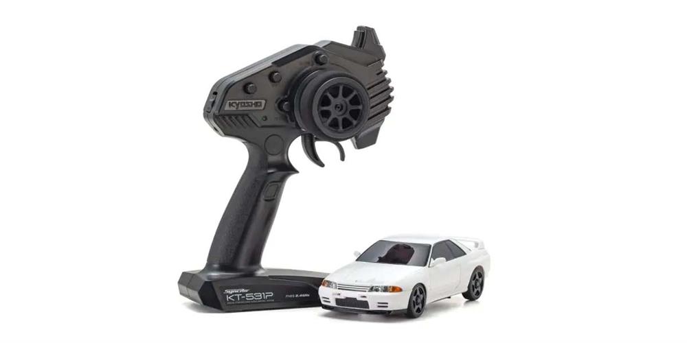 rc bil Mini-Z AWD Skyline GT-R Nismo R32, vit