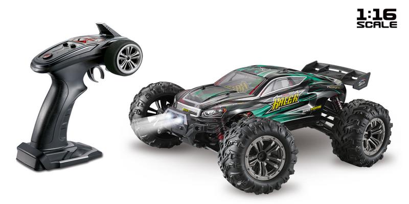 rc bil Racer Truggy, grön (RTR) combo