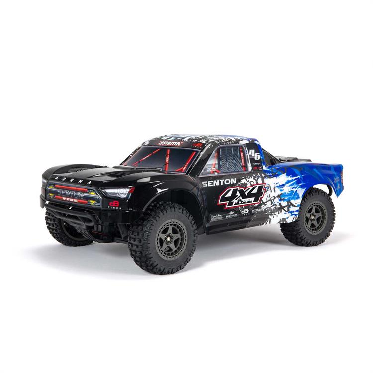 rc bil Senton 4x4 BLX Brushless, blå (RTR) combo