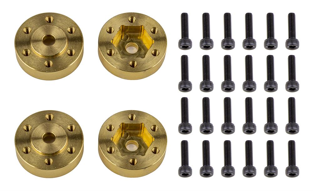 FT Enduro Beadlock Hex Adapters, brass