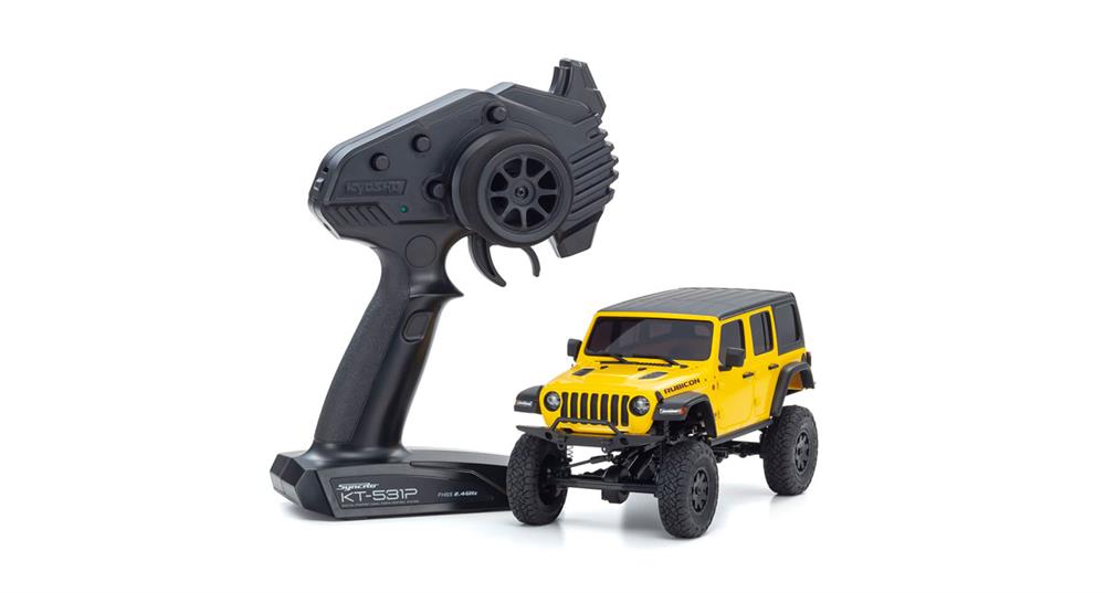 rc bil Mini-Z 4X4 Wrangler, hellayella