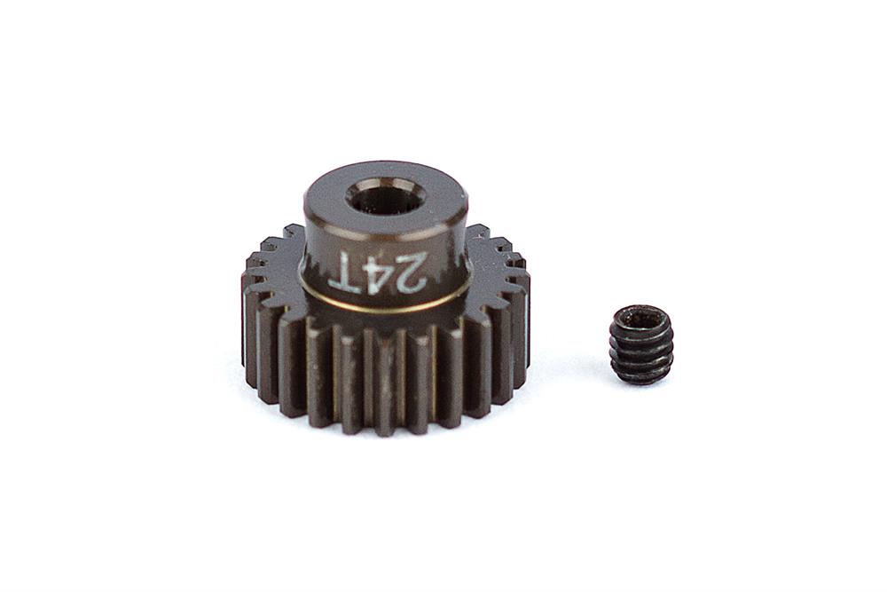 motordrev / pinion, 24T 48P, aluminium